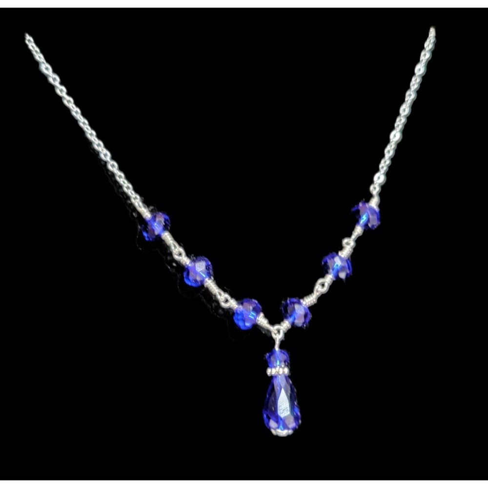 Blue Crystal Necklace